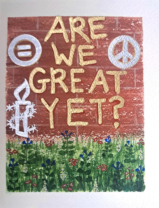 ![The Writing is on the Wall] Make Greatness Great Again