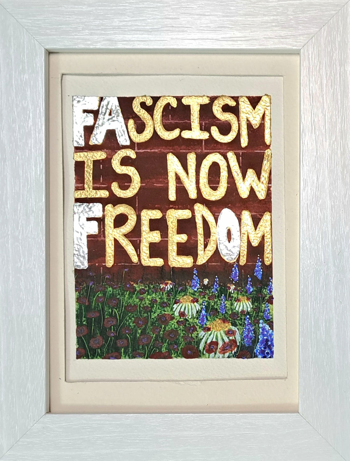 !!!☆Current Exhibition -> (AVAILABLE EXCLUSIVELY AT HUNCHBACK GALLERY, DURING BRAIN WASH EXPO, SHOWING THRU SEPT 27)☆!!![The Writing is on the Wall] New World Order