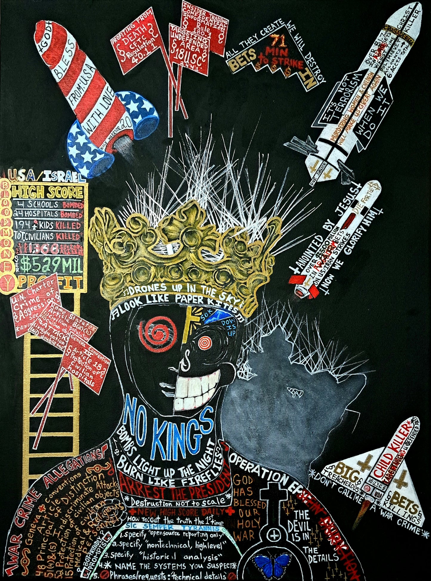 !!☆Upcoming Exhibitions ☆!! (unavailable for purchase until 2027 expo) [Ze Art De' Protest] Oh say can you see, by the bombs early light?